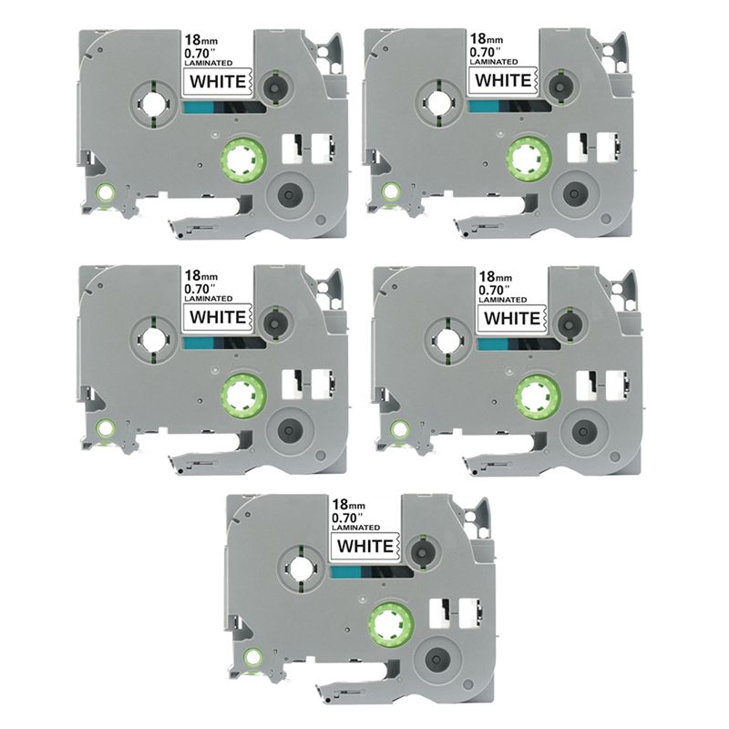 Label Printer Tape - Fita de etiqueta TZC de 18mm,