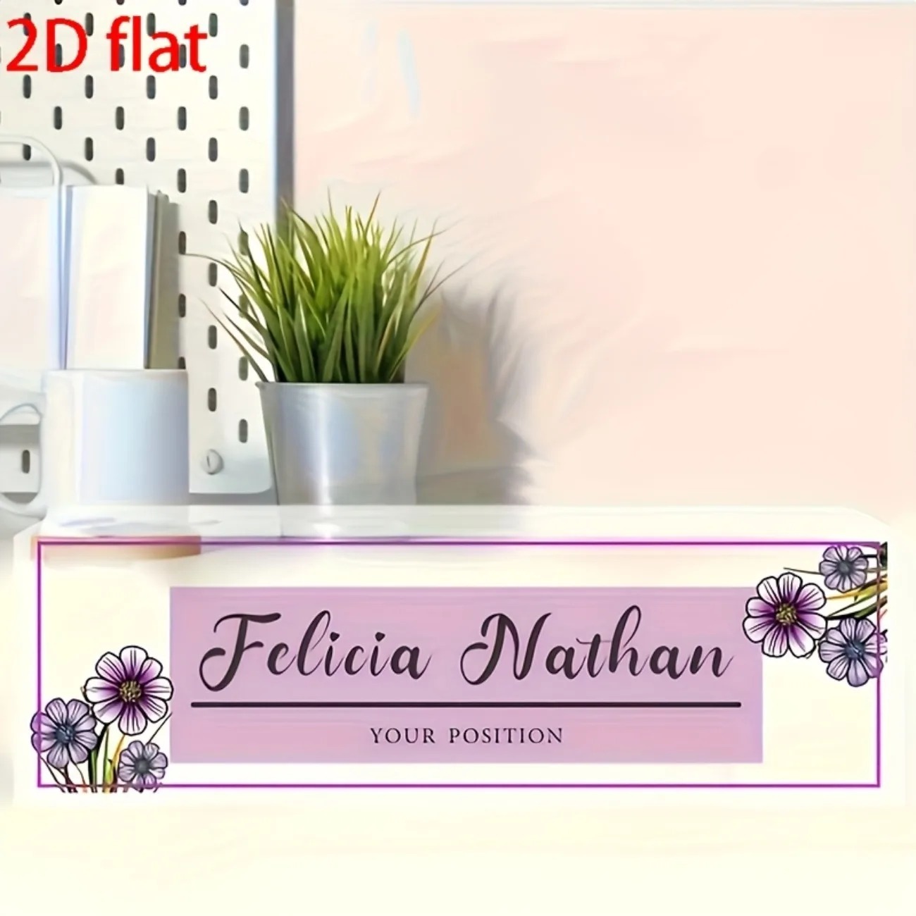 Desk Name Plate - Placa de Nome de Mesa em