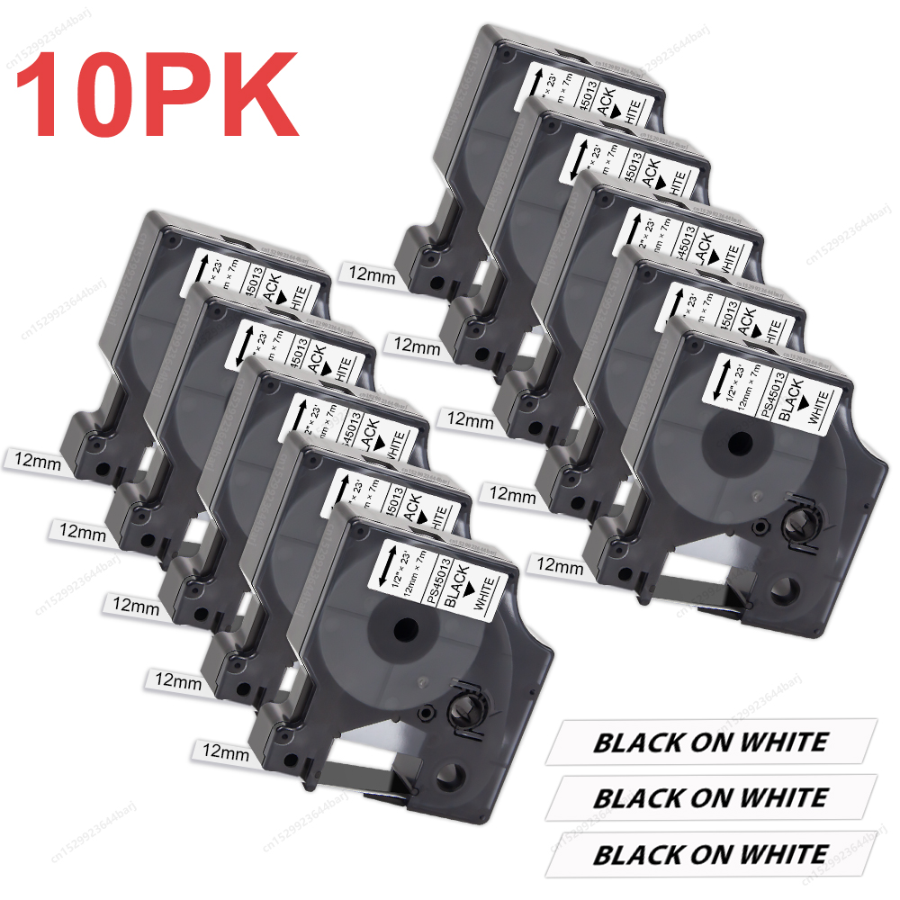 Label Printer Tape - 2 ~ 10PK Dymo D1 Fita