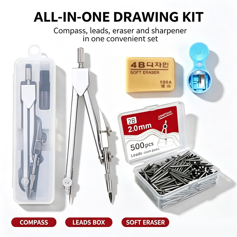 Conjunto de Compasso de Metal  - Compass Geometry Set avaliação e preço