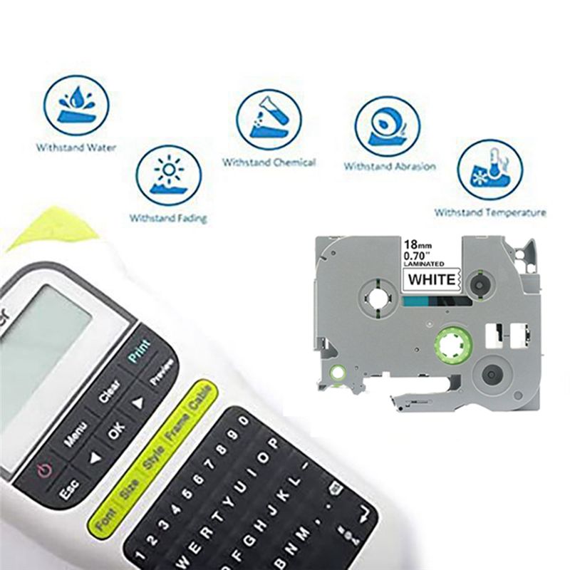 Fita de etiqueta TZC de 18mm,  - Label Printer Tape avaliação e preço