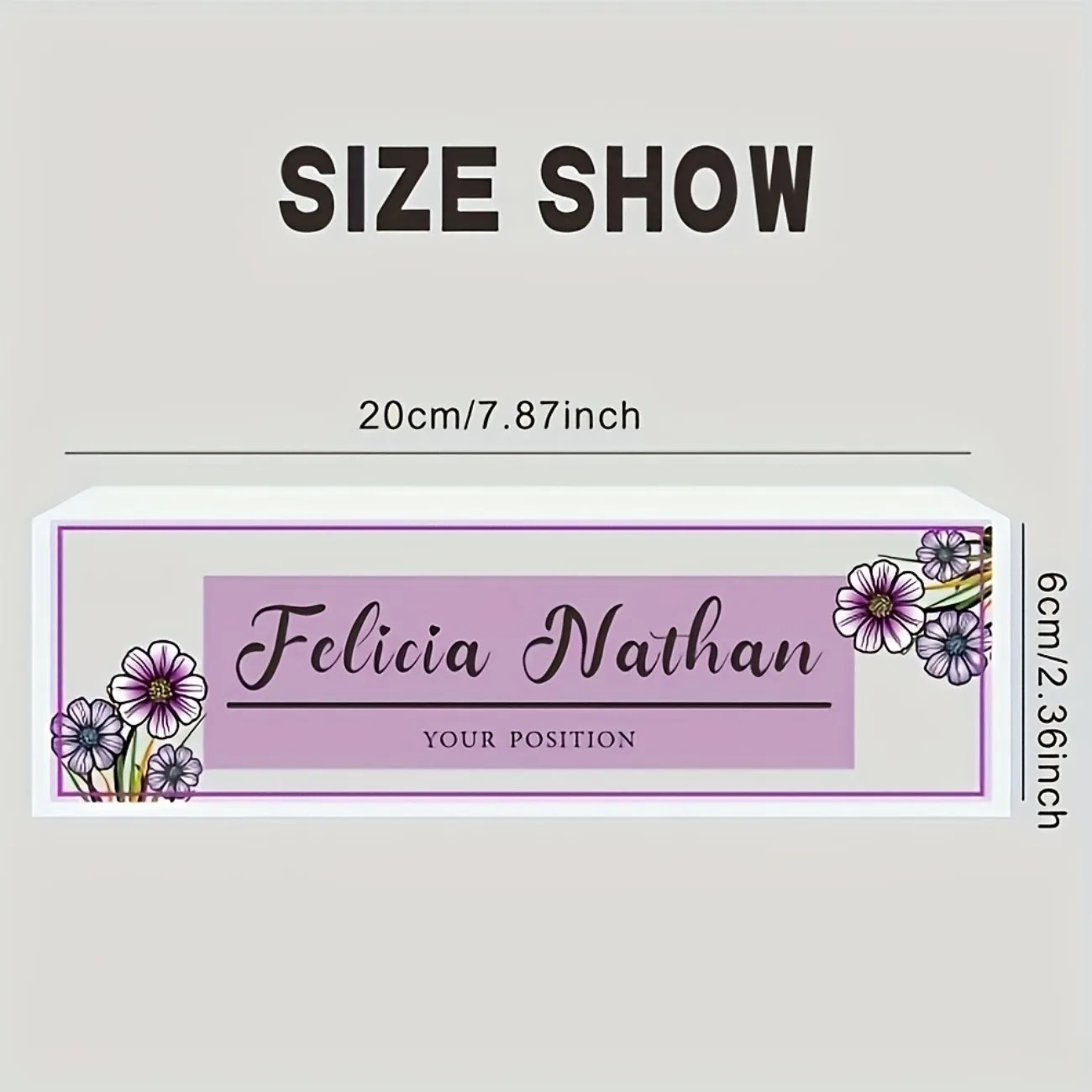 Elegante Placa de Nome de Mesa - Desk Name Plate avaliação e preço