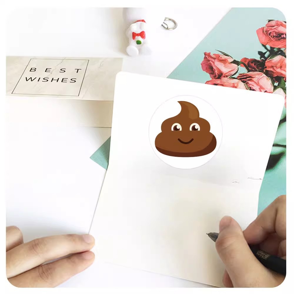 100-500 pçs engraçado cocô dos - Memo Pad Sticky avaliação e preço