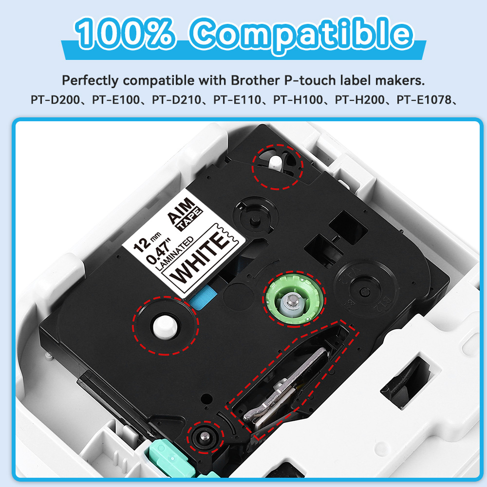 Fita de Etiqueta Compatível TZ - Label Printer Tape avaliação e preço