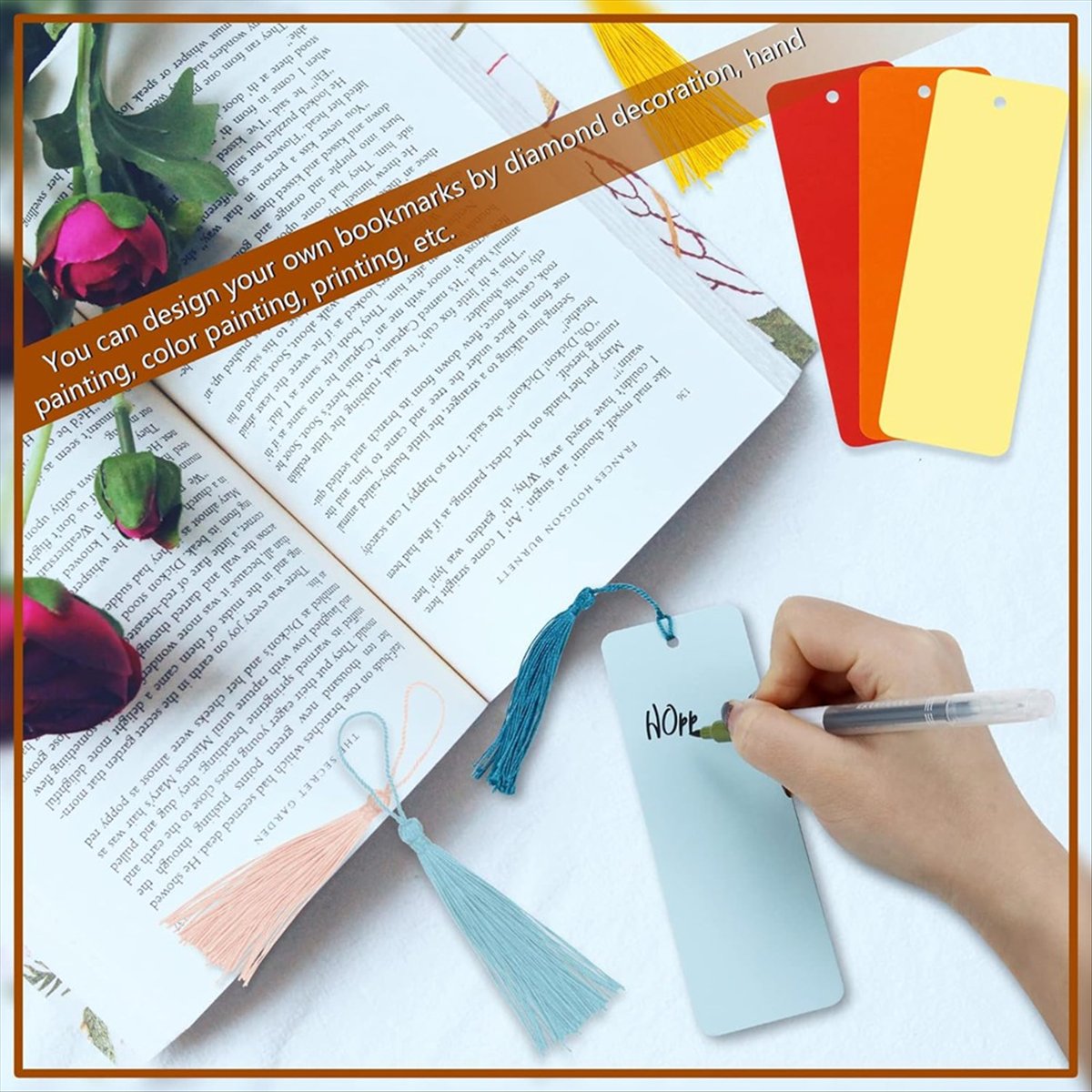 A63K& Pacote com 100 Marcadore - Cardstock Paper Pack avaliação e preço